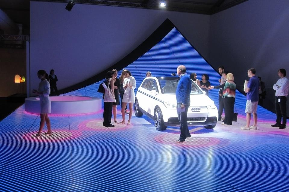 Bjarke Ingels' prototype intelligent street senses its users, including automobiles, people, and bicyclists, adapting itself to its conditions.