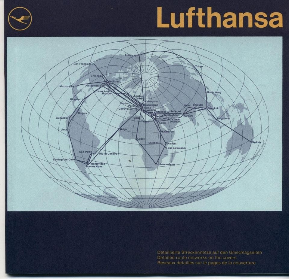 Corporate identity for West German airline Lufthansa