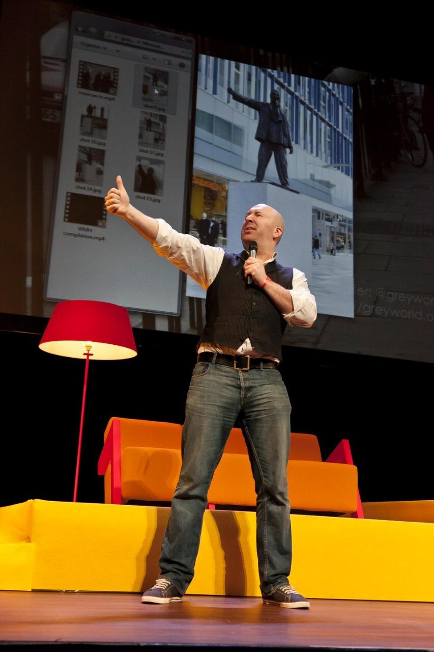 Artist Andrew Shoben at What Design Can Do 2012