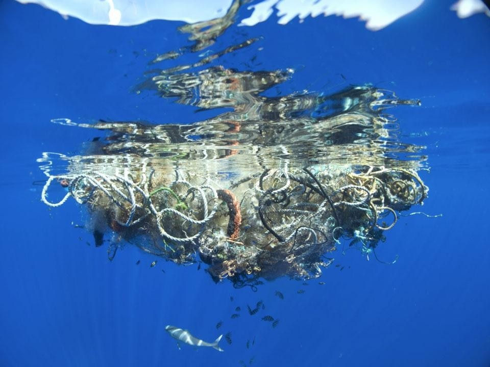 <i>Under the surface, Great Pacific Garbage Patch</i>, 2009. Photo © Lindsey Hoshaw