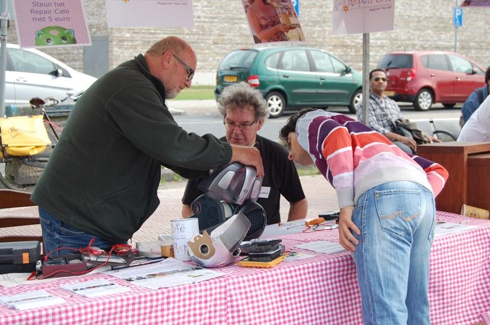 A repair café meeting in Amsterdam