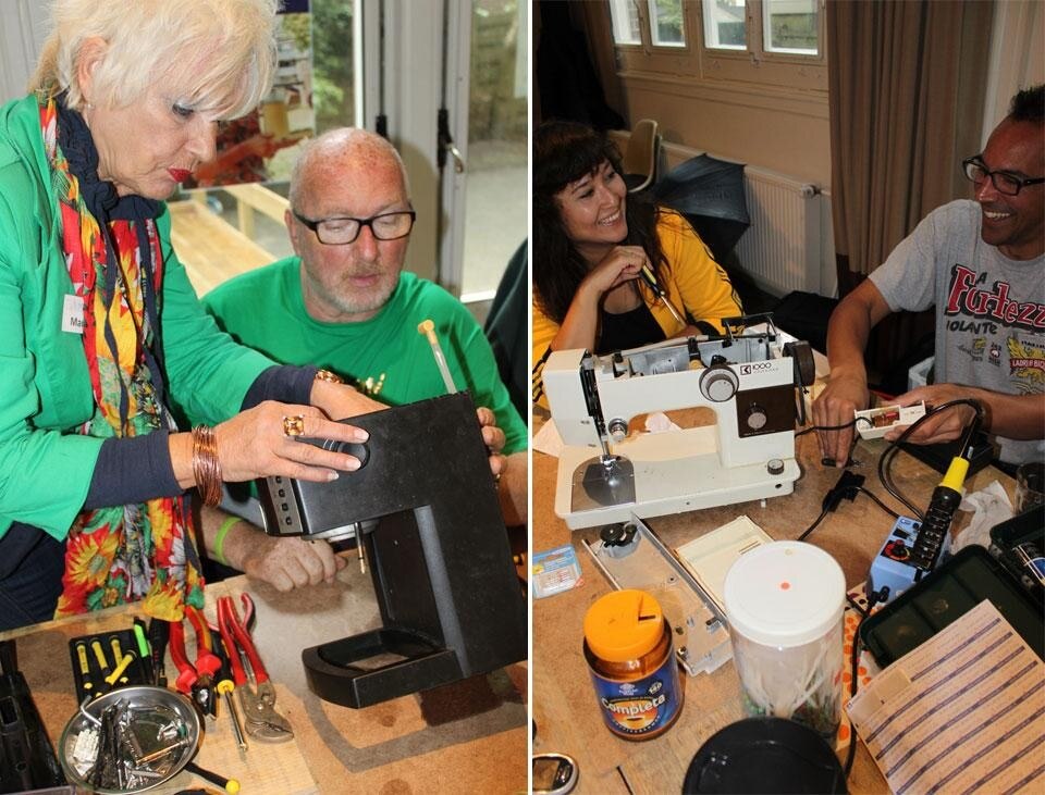 A repair café meeting in Amsterdam