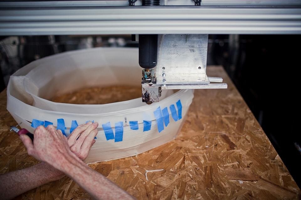 The Supersize 3D printer. Photo by Maurice Mikkers