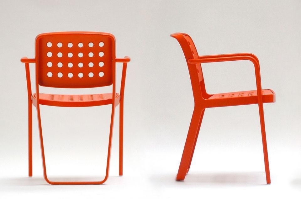 Top:  Tracey Emin, <em>The Perfect Place to Grow</em>, 2001, Mixed media, © Tate, London 2012. Courtesy of Tracey Emin. Above: Edward Barber & Jay Osgerby, <em>De la Warr Chair,</em>, 2005, Metal chair designed for redevelopment of the De la Warr Pavilion.  © Edward Barber & Jay Osgerby