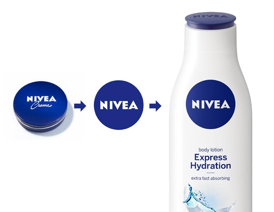 The new Nivea logo, redesigned by Yves Béhar