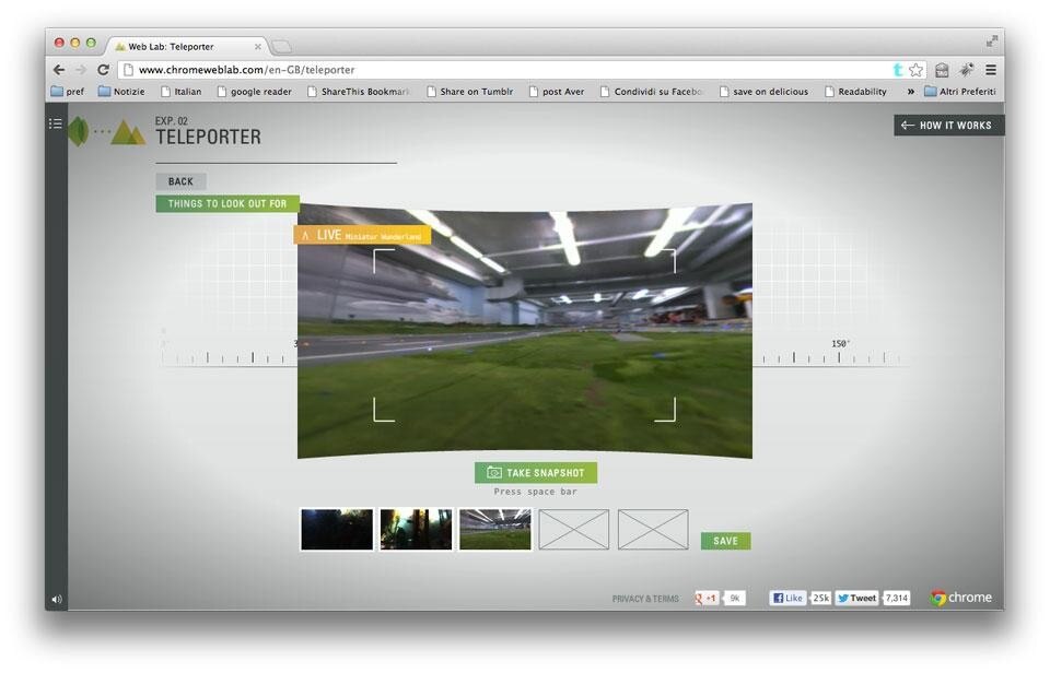 Google Web Lab, <em>Teleporter</em>: Webcams all over the world look at strange places 
