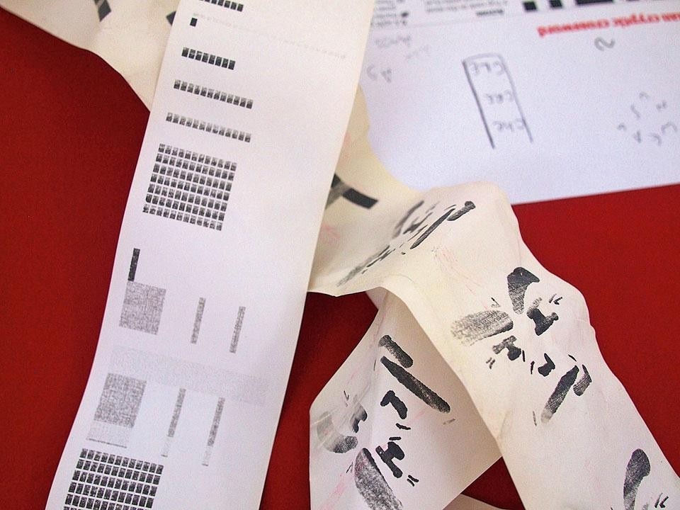 Andy Huntington’s early
thermal printouts testing Andy Huntington’s early
thermal printouts testing
