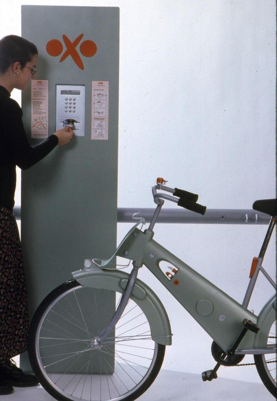 Luc Benedetti, <em>OXO, location of shared bike</em>, 1993