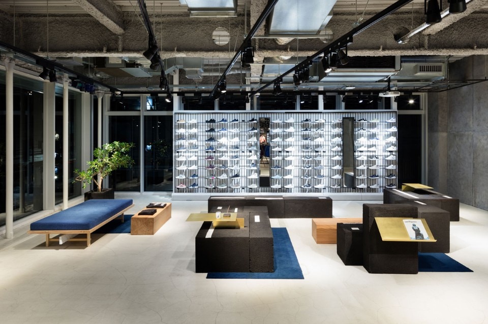 Yusuke Seki designed an asphalt collection for the Adidas Flagship Store in Tokyo