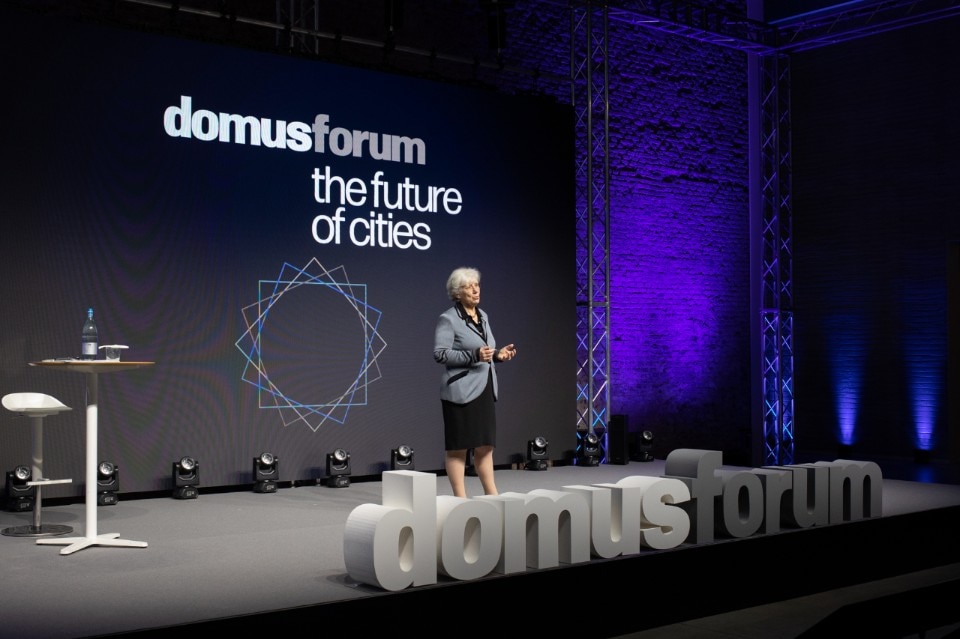 Giovanna Mazzocchi Bordone, President of Editoriale Domus, at the opening of domusforums 2021