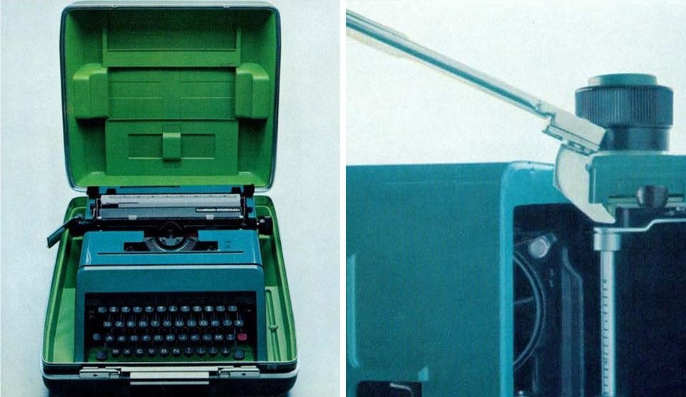 The Olivetti Studio 45, designed by Ettore Sottsass Jr. with Hans von Klier.