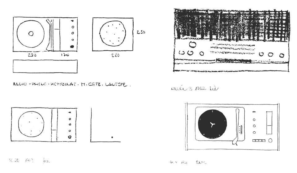 Dieter Rams, sketch, 1963