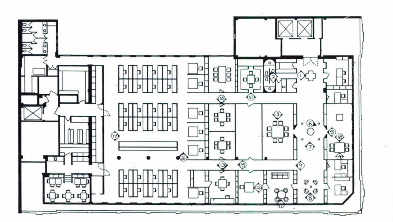 Vignelli Associates, plan, Domus 677 / November 1986