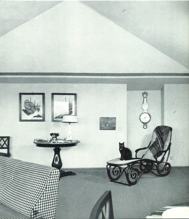 Appartamento a Milano di Marco Zanuso, Archivio di Domus, 1958