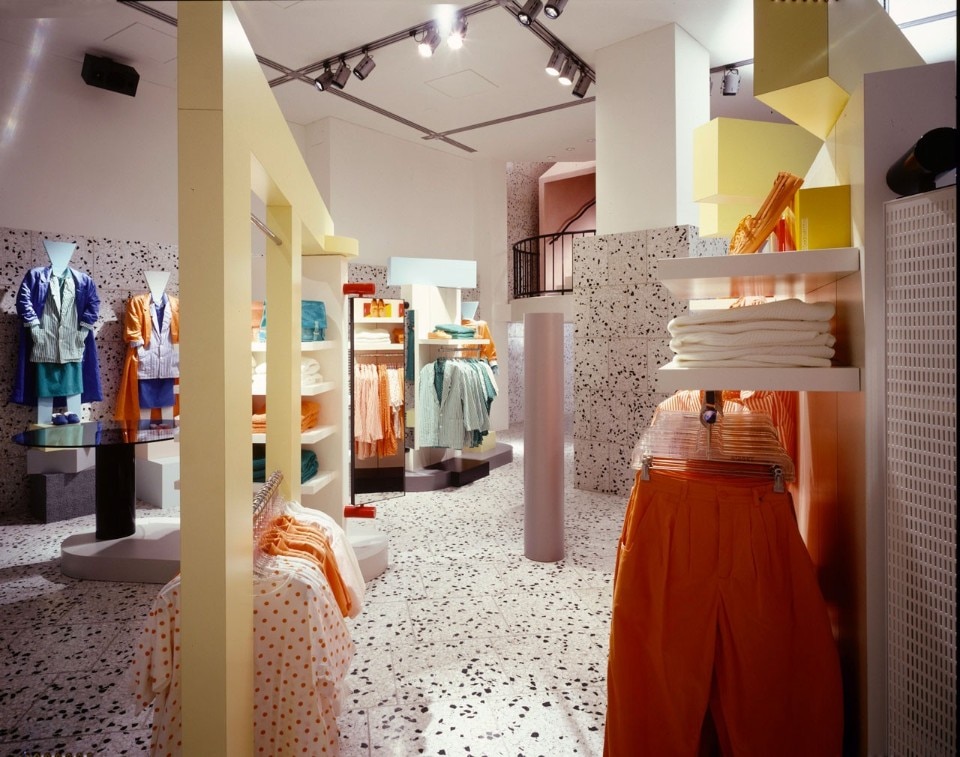 Ettore Sottsass, Showroom Esprit, Colonia, 1986. Photo © Aldo Ballo