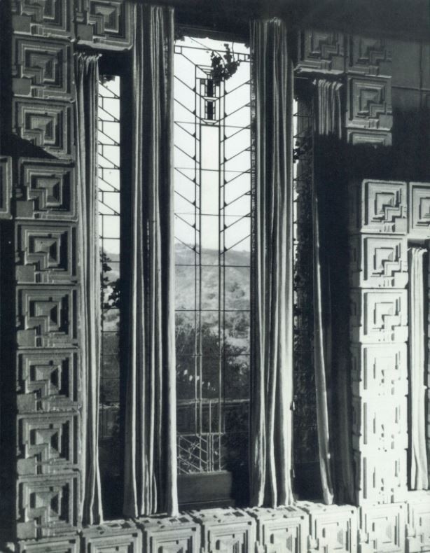 Dettagli muri. Courtesy Frank Lloyd Wright Archives