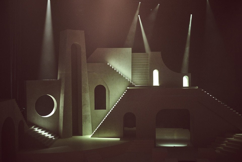 Perron's mastery in handling references spanning from architecture to pop culture is mirrored in his works bridging music with design, like in the case of Rihanna's Savage x Fenty show. Photo: Studio Perron-Roettinger. Perron's mastery in handling references spanning from architecture to pop culture is mirrored in his works bridging music with design, like in the case of Rihanna's Savage x Fenty show. Photo: Studio Perron-Roettinger.