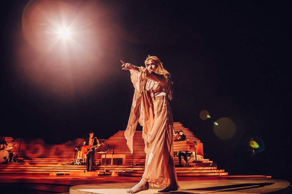 The sets designed for gigs like Florence + The Machine's is a consequence of Perron's understanding of artists as self-standing microcosms. Photo: Studio Perron-Roettinger.
