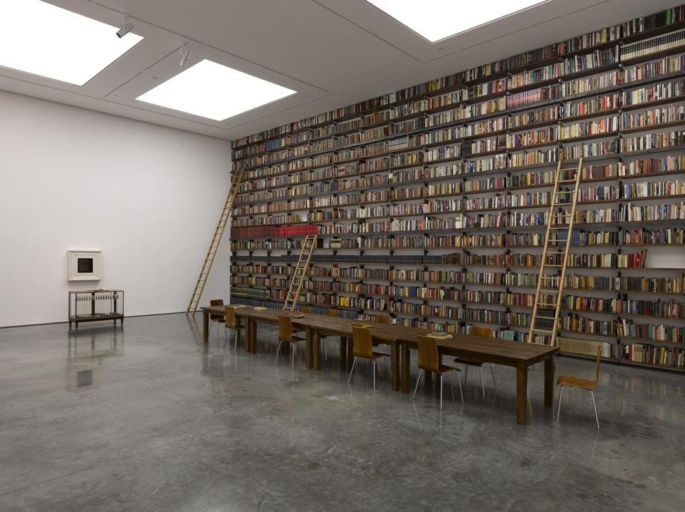 Top: <em>Classroom</em>, from 12 Ballads for Huguenot House, dOCUMENTA (13). Photo courtesy of Kavi Gupta, Chicago | Berlin. Above: <em>My Labor Is My Protest</em>, South Galleries and 9x9x9, White Cube Bermondsey. Photo by Ben Westoby, courtesy Johnson Publishing Company, LLC. All rights reserved