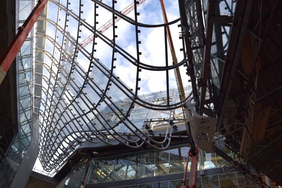 Nemesi&Partners, Palazzo Italia, costruzione della vela di copertura © Nemesi&Partners