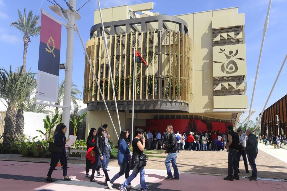 Padiglione Angola, Expo Milano 2015, facciata sul decumano