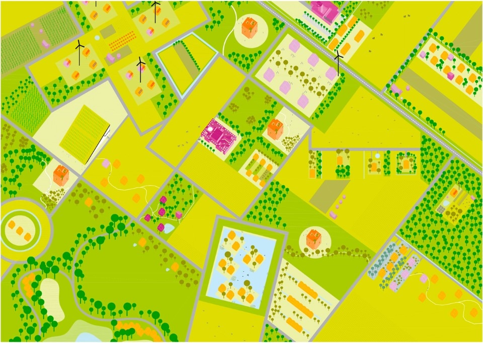 Urban plan. Urban plan for Oosterwold Almere, The Netherlands, 2011-ongoing