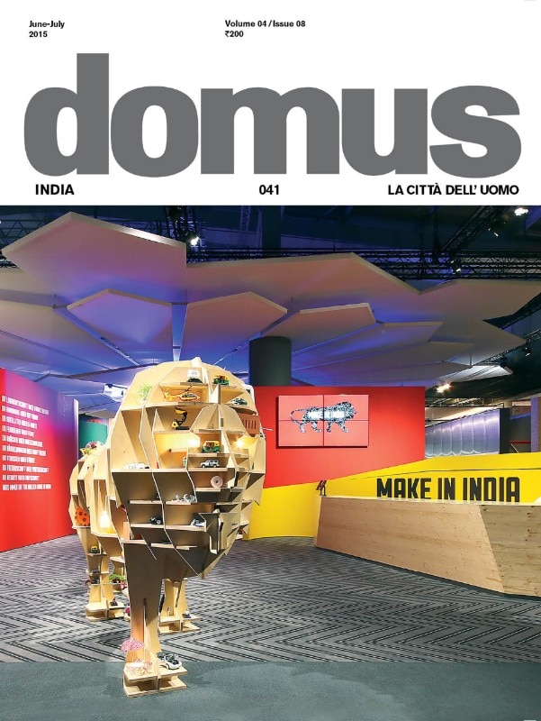 Domus India 041, June–July 2015, cover