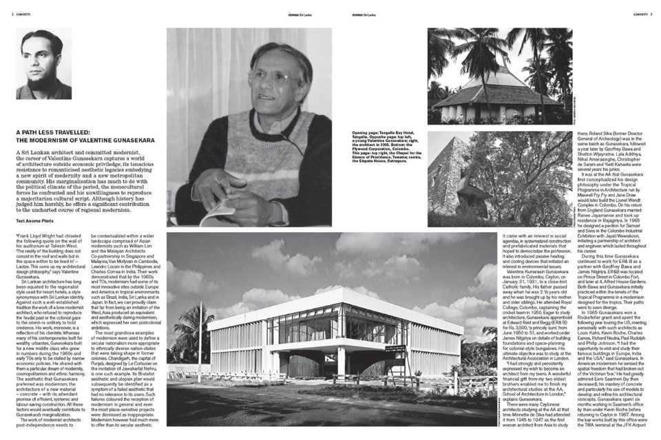 Domus Sri Lanka, sept-oct 2015