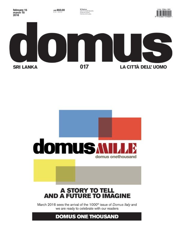 Domus Sri Lanka, 17 February–March 2016, cover