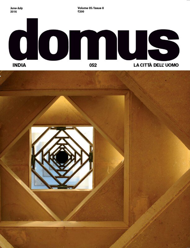 Domus India 052, June–July 2016, cover