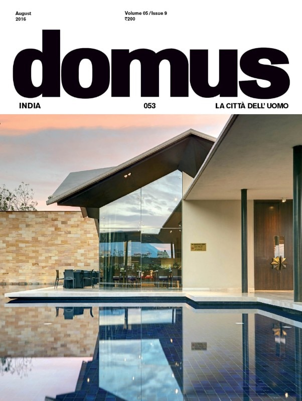 Domus India, August 2016, cover