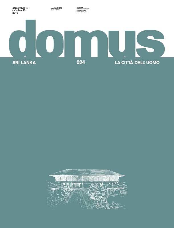 Domus Sri Lanka, September–October 2016, cover