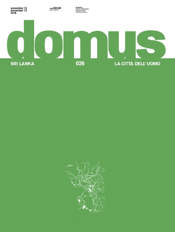 Domus Sri Lanka, November–December 2016, cover