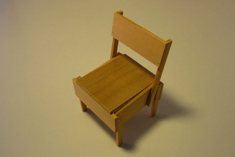 Enzo Mari's miniature chair - Domus