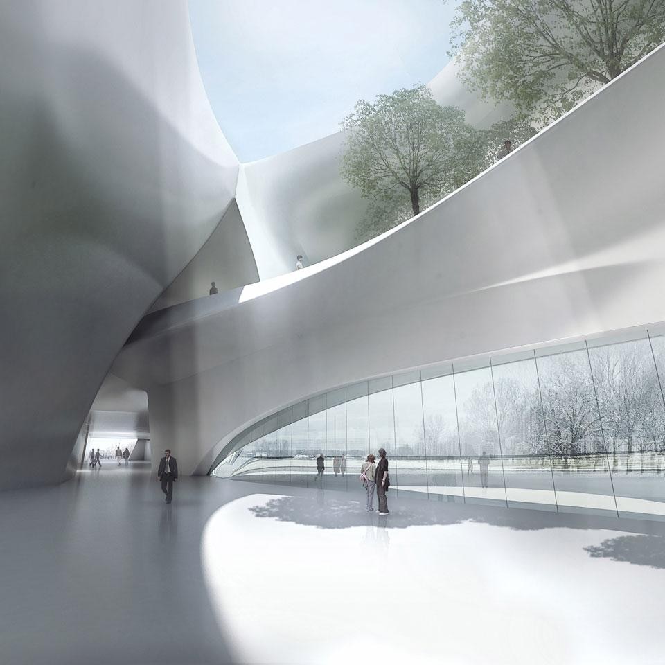 The interior of the museum