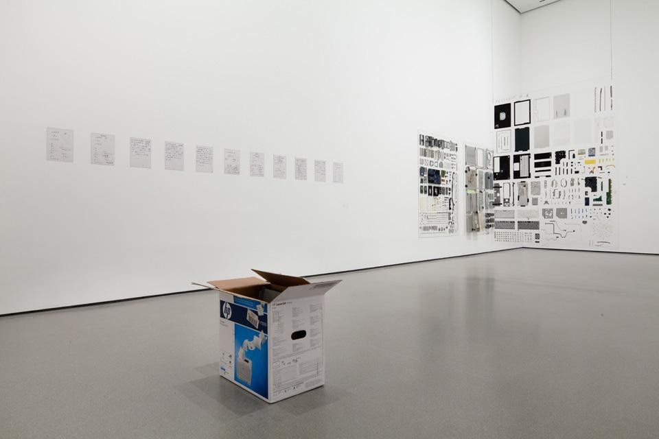 Installation view of Projects 94: Henrik Olesen. The Museum of Modern Art, NY.