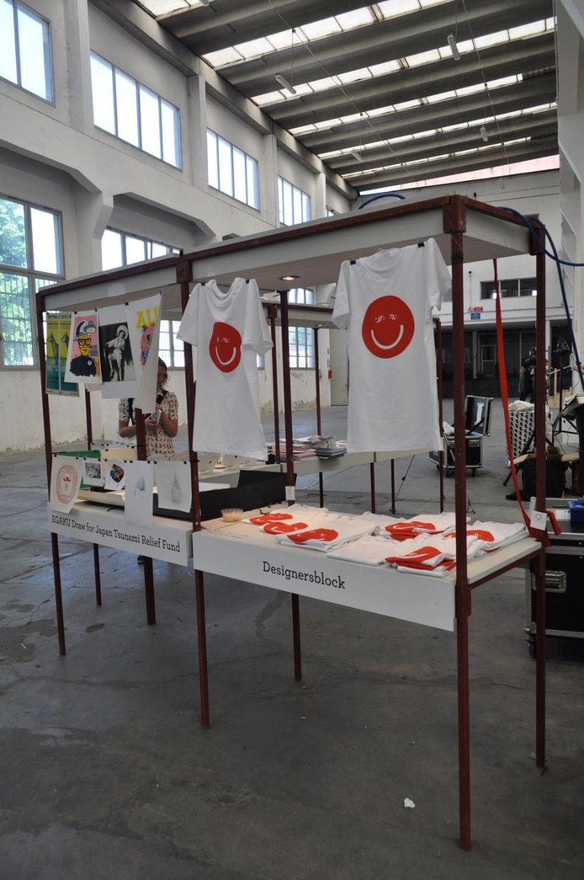 Another fundraising for the victims of the Japan's earthquake organised by Designersblock in Zona Ventura Lambrate.