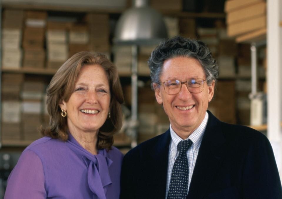 Colorists Donald Kaufman and Taffy Dahl lead a tour through the Glass House campus on June 16.