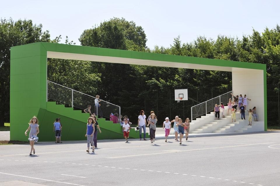 Life stand, installed in Fužine, Ljubljana.