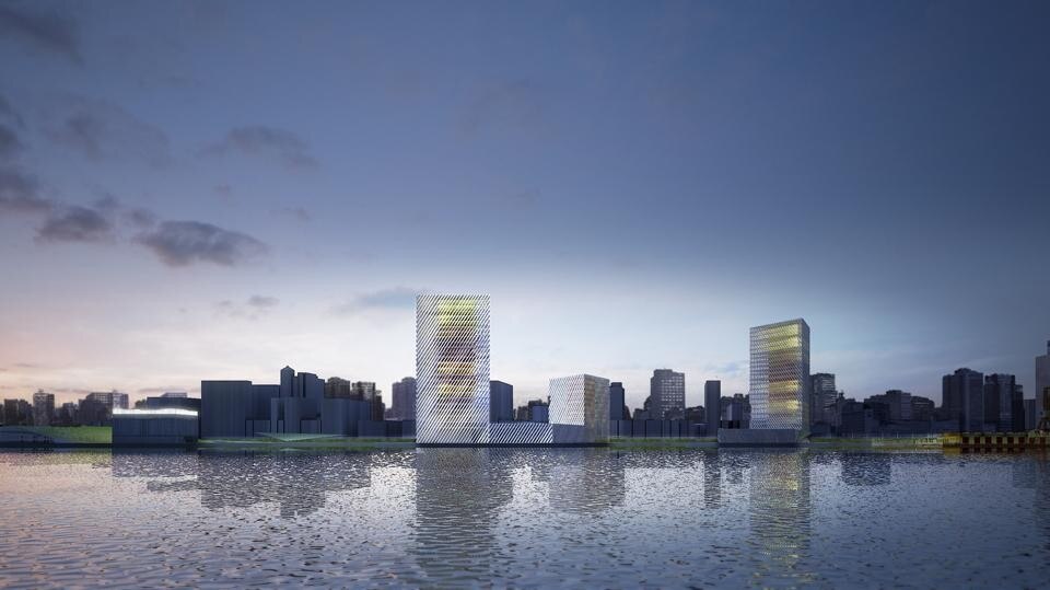 The conference and business cluster.