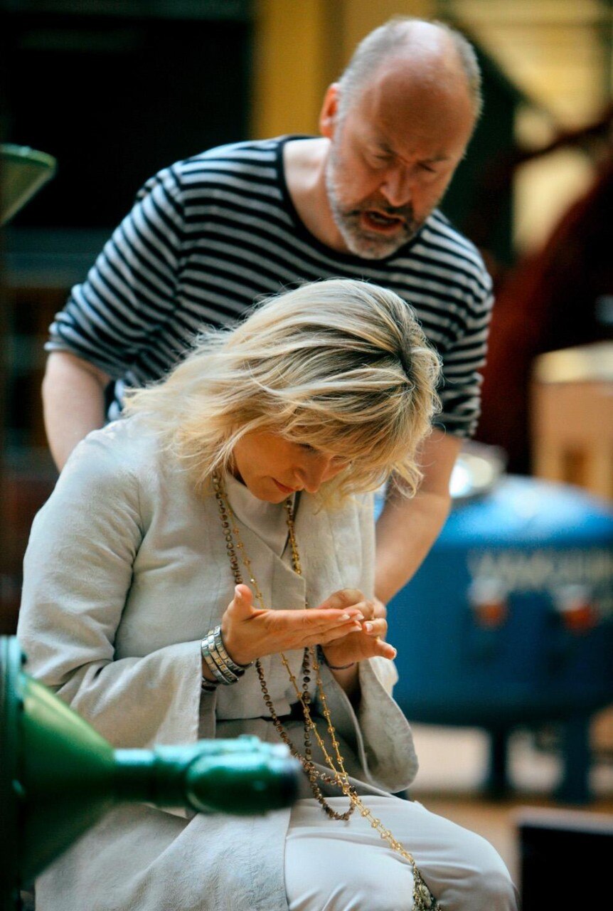 Tannhäuser at Bayreuther Festspiele, Act 1. Lars Clieveman (Tannhäuser) and Camilla Nylund (Elisabeth). Photo Bayreuther Festspiele / Enrico Nawrath.

