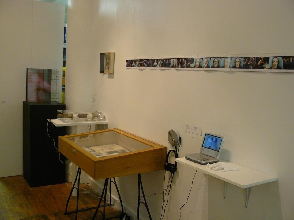 Installation view of <i>The Un(framed) Photograph</i> at the Center for Book Arts.