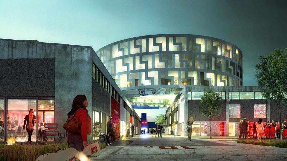 Student housing on top of the existing structures.
