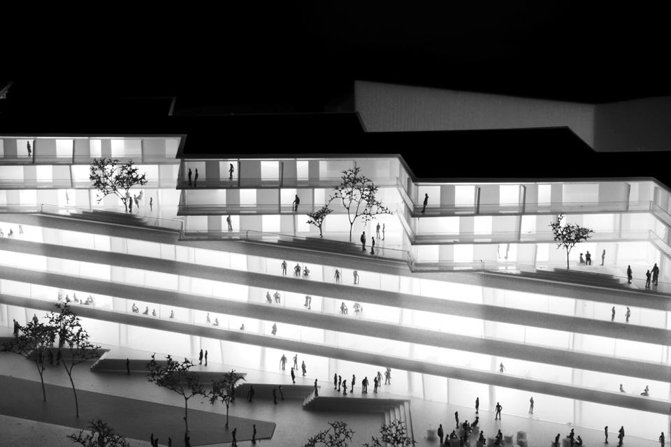 The 60's era structure offers flexible open plans and an exceptional high quality of concrete work