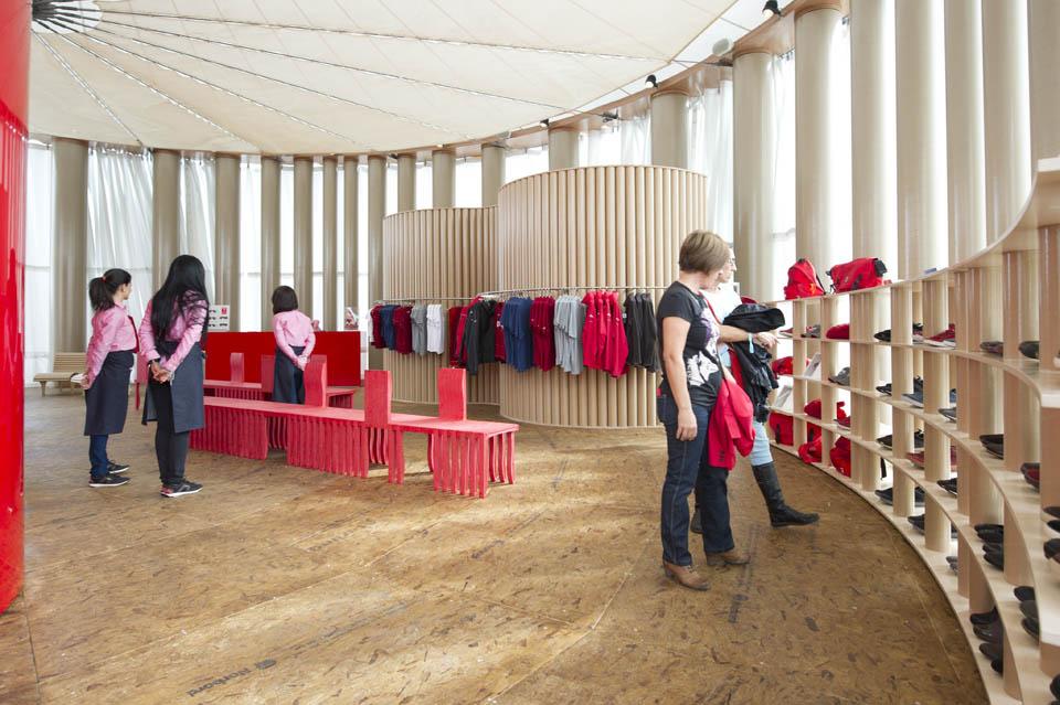 The Camper pavilion features a wide range of activities for all ages including an interactive kiosk, jazz sessions, gin and tonic master classes as well as a Camper shop The Camper pavilion features a wide range of activities for all ages including an interactive kiosk, jazz sessions, gin and tonic master classes as well as a Camper shop
