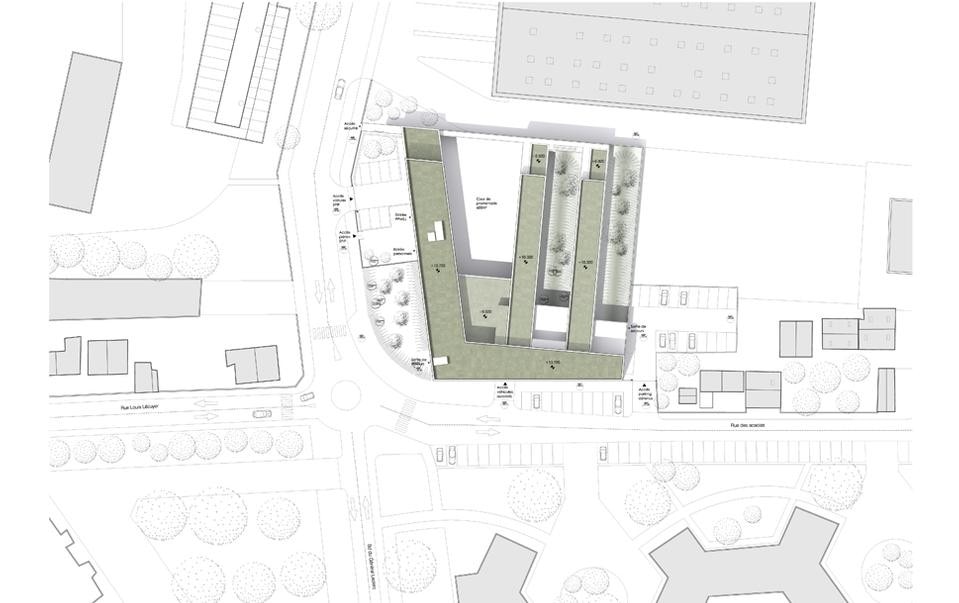 Minimum-security prison, by LAN, Nanterre, France