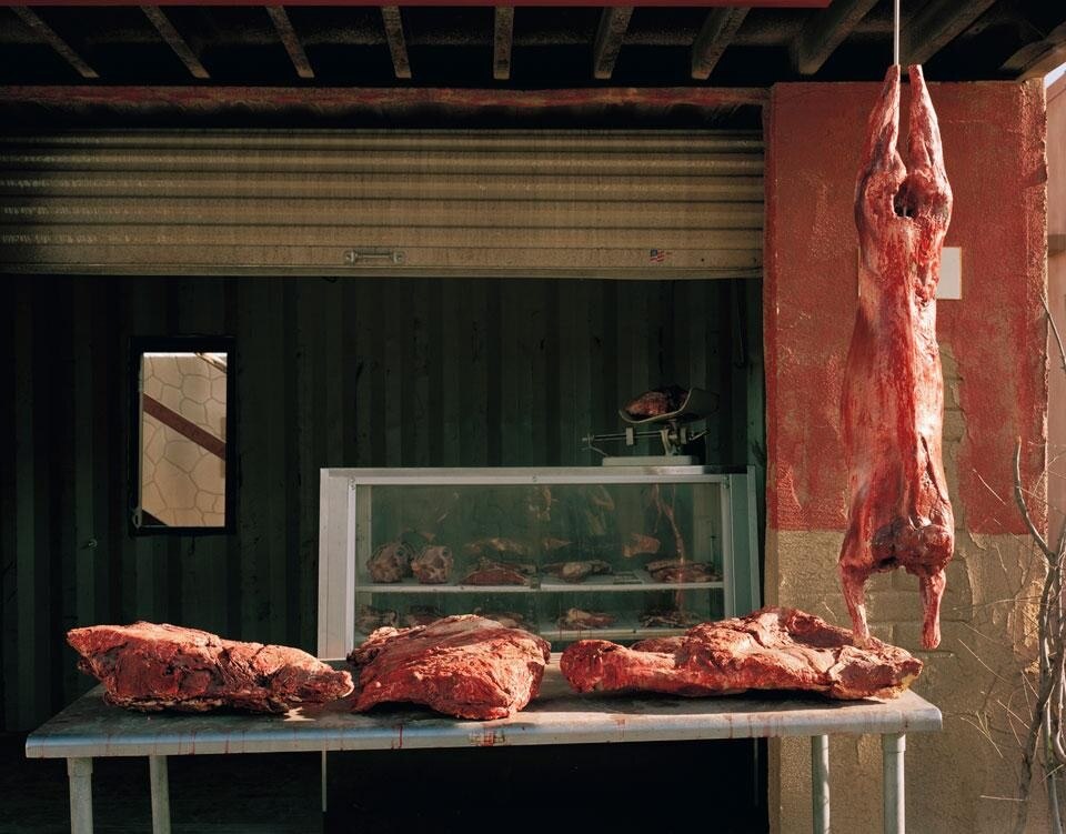 Butcher Shop, Medina Wasl Village, National
Training Center, Fort Irwin, CA, 2009,
30 x 40 in. Courtesy of the artist & Carroll
and Sons, Boston
