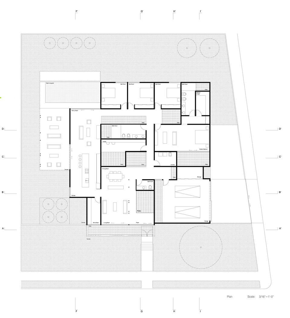 Casa Patio, the plan Casa Patio, the plan