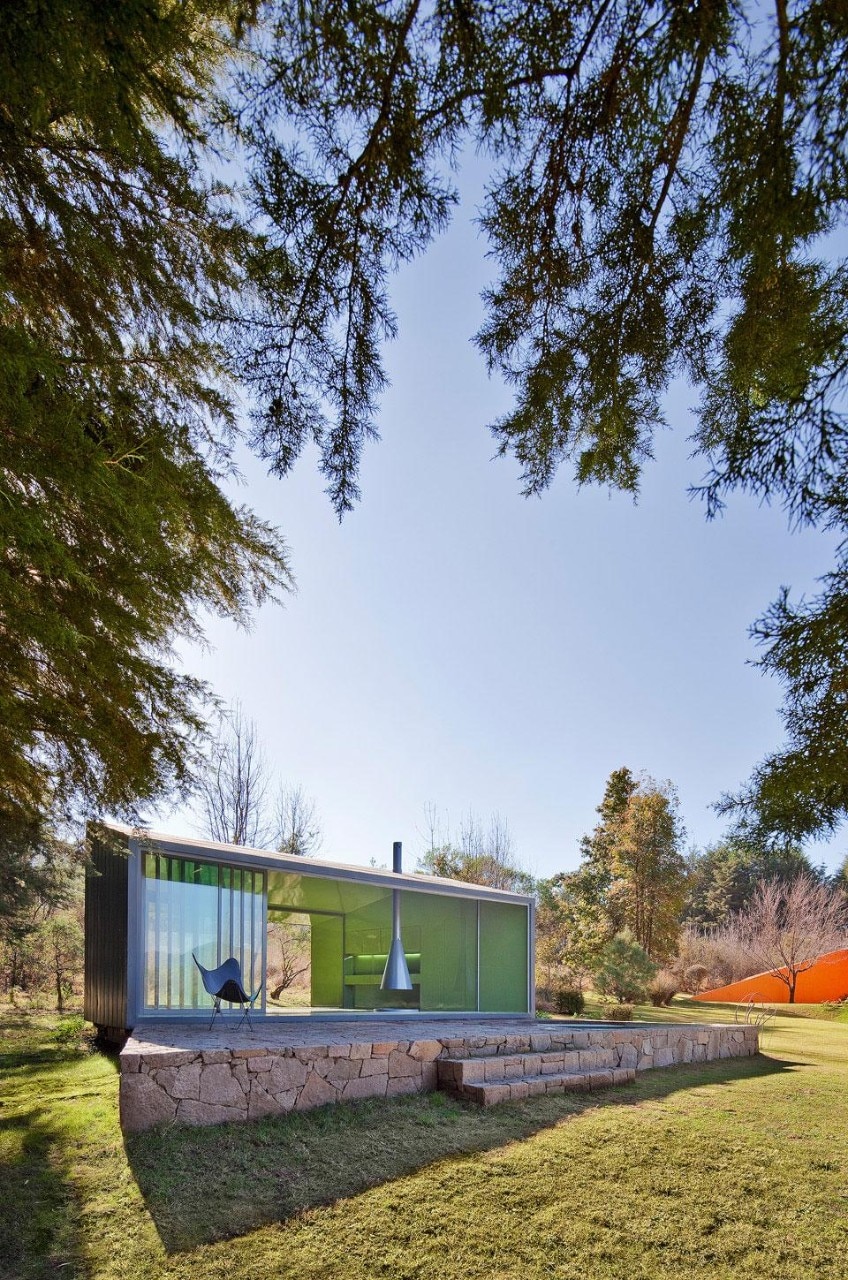 <i>Pabellon en Lamina</i> by Parque Humano, a space of retreat and meditation. 