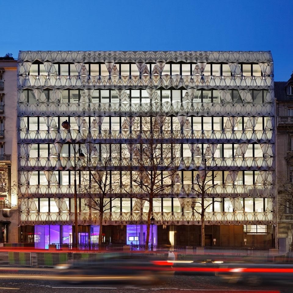 Origami Building by Manuelle Gautrand - Domus